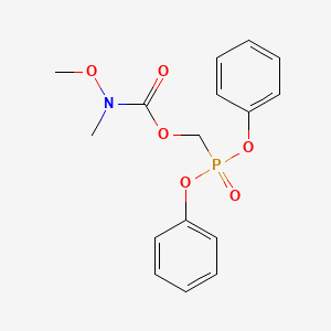 molecular formula C16H18NO6P B13836152 diphenoxyphosphorylmethyl N-methoxy-N-methyl-carbamate 