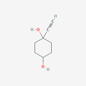 molecular formula C8H12O2 B13836173 1,4-Cyclohexanediol, 1-ethynyl- 