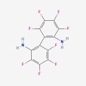 molecular formula C12H4F8N2 B13836175 3,3',4,4',5,5',6,6'-Octafluoro[1,1'-biphenyl]-2,2'-diamine CAS No. 16583-09-8