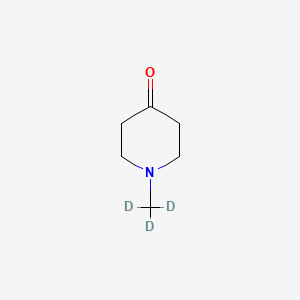 molecular formula C6H11NO B13836192 1-(Methyl-D3)piperidin-4-one 