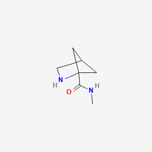 molecular formula C7H12N2O B13836199 N-Methyl-2-azabicyclo[2.1.1]hexane-1-carboxamide 