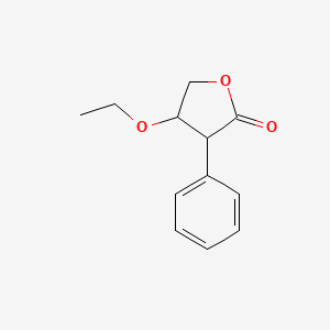 molecular formula C12H14O3 B13836218 4-Ethoxy-3-phenyloxolan-2-one 