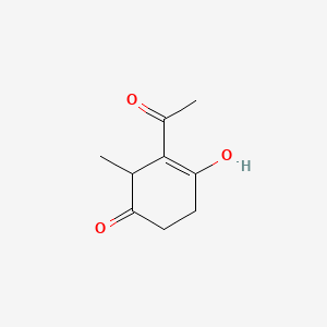 3-Acetyl-4-hydroxy-2-methylcyclohex-3-en-1-one