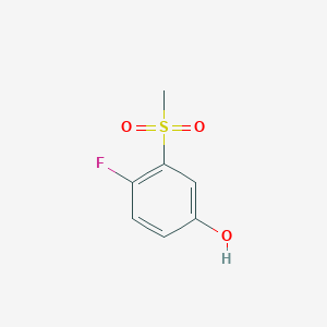 molecular formula C7H7FO3S B1383624 4-Fluoro-3-methanesulfonylphenol CAS No. 2060020-74-6