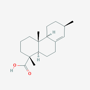 molecular formula C18H28O2 B13836272 (1R,4aR,4bS,7R,10aR)-1,4a,7-trimethyl-2,3,4,4b,5,6,7,9,10,10a-decahydrophenanthrene-1-carboxylic acid 