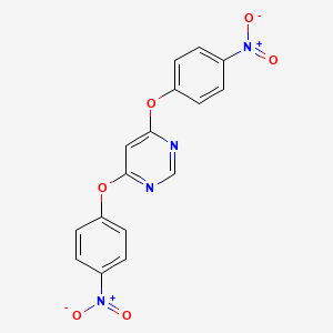 molecular formula C16H10N4O6 B1383629 Pyrimidine, 4,6-bis(4-nitrophenoxy)- CAS No. 1069112-51-1