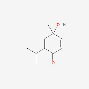 molecular formula C10H14O2 B13836301 4-Hydroxy-4-methyl-2-propan-2-ylcyclohexa-2,5-dien-1-one 