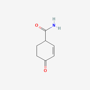 molecular formula C7H9NO2 B13836323 4-Oxocyclohex-2-ene-1-carboxamide 