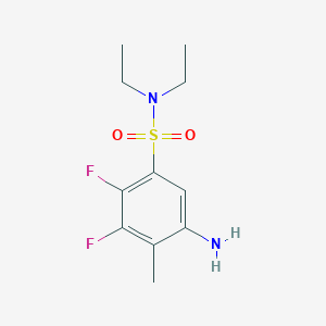 5-Amino-N,N-diethyl-2,3-difluoro-4-methylbenzene-1-sulfonamide