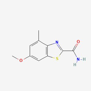 6-Methoxy-4-methyl-1,3-benzothiazole-2-carboxamide