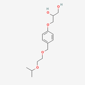 molecular formula C15H24O5 B13836356 (2RS)-3-[4-((2-Isopropoxyethoxy)methyl)phenoxy]-1,2-propanediol 