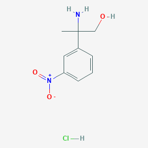 2-Amino-2-(3-nitrophenyl)propan-1-ol hydrochloride