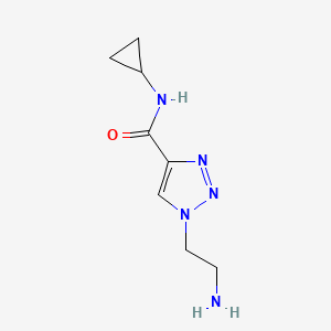 molecular formula C8H13N5O B13836381 1-(2-Amino-ethyl)-1H-[1,2,3]triazole-4-carboxylic acid cyclopropylamide 