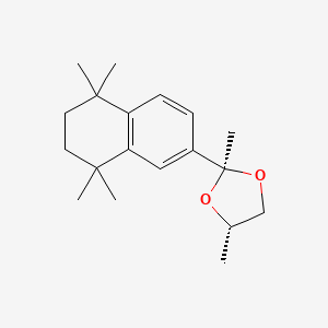 molecular formula C19H28O2 B13836414 Trans-2,4-dimethyl-2-(5,5,8,8-tetramethyl-5,6,7,8-tetrahydronaphthalen-2-yl)-1,3-dioxolane 