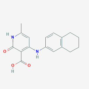 6-Methyl-2-oxo-4-[(5,6,7,8-tetrahydronaphthalen-2-yl)amino]-1,2-dihydropyridine-3-carboxylic acid