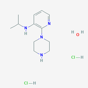 molecular formula C12H24Cl2N4O B13836469 3-Pyridinamine,N-(1-methylethyl)-2-(1-piperazinyl)- 