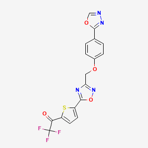 1-[5-[3-[4-(1,3,4-Oxadiazole-2-yl)phenoxymethyl]-1,2,4-oxadiazole-5-yl]-2-thienyl]trifluoroethanone