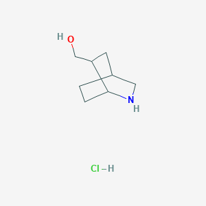 molecular formula C8H16ClNO B1383648 {2-氮杂双环[2.2.2]辛烷-6-基}甲醇盐酸盐 CAS No. 2031261-04-6