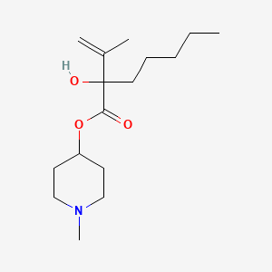 (4-Methylpiperidin-4-yl)2-hydroxy-2-prop-1-en-2-ylheptanoate