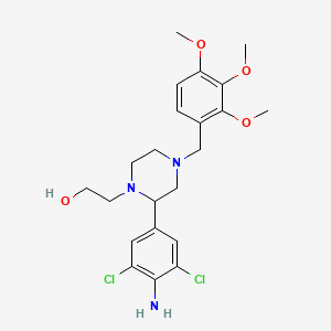 1-Piperazineethanol, a-(4-amino-3,5-dichlorophenyl)-4-[(2,3,4-trimethoxyphenyl)methyl]-