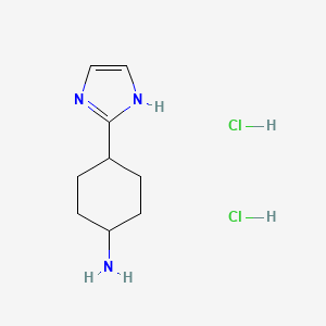 (1r,4r)-4-(1H-imidazol-2-yl)cyclohexan-1-amine dihydrochloride