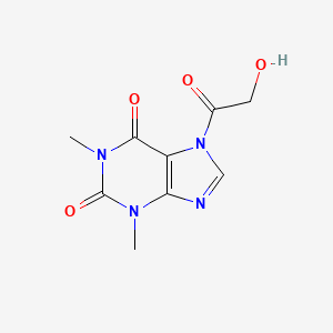 molecular formula C9H10N4O4 B13836547 7-(2-Hydroxyacetyl)-1,3-dimethylpurine-2,6-dione 