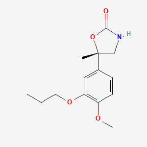 (S)-5-(4-Methoxy-3-propoxyphenyl)-5-methyloxazolidin-2-one