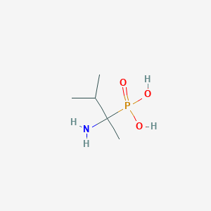 molecular formula C5H14NO3P B13836569 (2-Amino-3-methylbutan-2-yl)phosphonic acid 