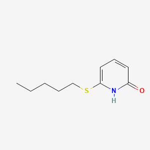 2(1H)-Pyridinone, 6-(pentylthio)-