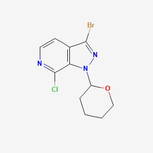 3-Bromo-7-chloro-1-(tetrahydro-2H-pyran-2-yl)-1H-pyrazolo[3,4-c]pyridine