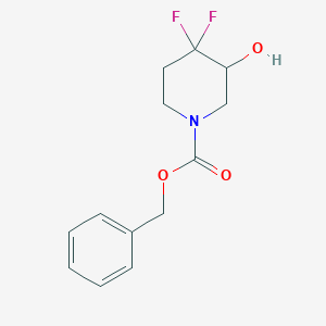 Benzyl 4,4-difluoro-3-hydroxypiperidine-1-carboxylate