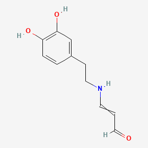 3-[2-(3,4-Dihydroxyphenyl)ethylamino]prop-2-enal