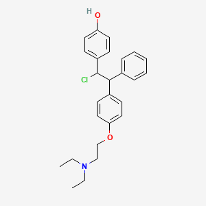 4-[1-Chloro-2-[4-[2-(diethylamino)ethoxy]phenyl]-2-phenylethyl]phenol