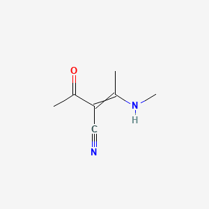 2-Acetyl-3-(methylamino)but-2-enenitrile