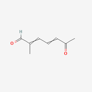 molecular formula C8H10O2 B13836650 2-Methyl-6-oxo-2,4-heptadienal 