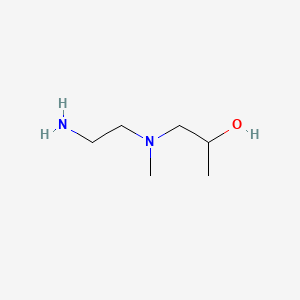 molecular formula C6H16N2O B13836660 2-Propanol, 1-[(2-aminoethyl)methylamino]- 