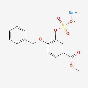 Sodium 2-(benzyloxy)-5-(methoxycarbonyl)phenyl sulfate