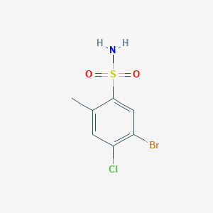 molecular formula C7H7BrClNO2S B1383667 5-溴-4-氯-2-甲苯磺酰胺 CAS No. 2060053-34-9