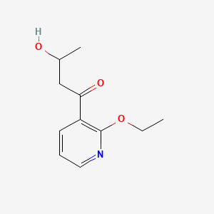 molecular formula C11H15NO3 B13836696 1-(2-Ethoxypyridin-3-yl)-3-hydroxybutan-1-one 