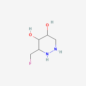 4,5-Pyridazinediol, 3-(fluoromethyl)hexahydro-