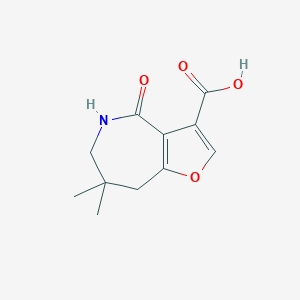 7,7-dimethyl-4-oxo-4H,5H,6H,7H,8H-furo[3,2-c]azepine-3-carboxylic acid