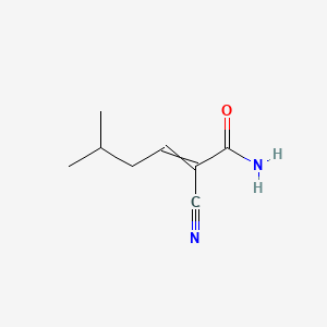 2-Hexenamide, 2-cyano-5-methyl-