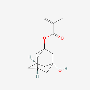 molecular formula C14H20O3 B13836745 3-Hydroxy-1-methacryloyloxyadamantane (purified by sublimation) 