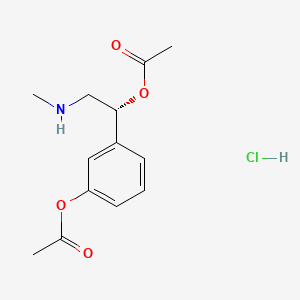 molecular formula C13H18ClNO4 B13836752 O3,O-Diacetylphenylephrine hydrochloride 