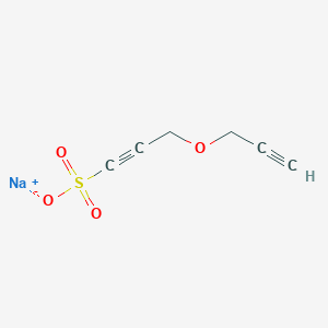 molecular formula C6H5NaO4S B13836758 Sodium,3-(1-sulfohex-5-yn-3-yloxy)hex-5-yne-1-sulfonate 