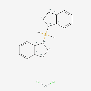 molecular formula C20H18Cl2SiZr B13836760 Rac-dimethylsilylbis(1-indenyl)zirconium dichloride, min. 97% 