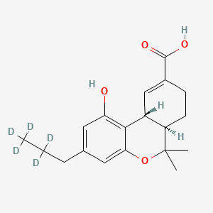 (6aR,10aR)-1-hydroxy-6,6-dimethyl-3-(2,2,3,3,3-pentadeuteriopropyl)-6a,7,8,10a-tetrahydrobenzo[c]chromene-9-carboxylic acid