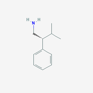 molecular formula C11H17N B13836773 (R)-3-Methyl-2-phenylbutylamine; (R)-ss-Isopropylphenethylamine 