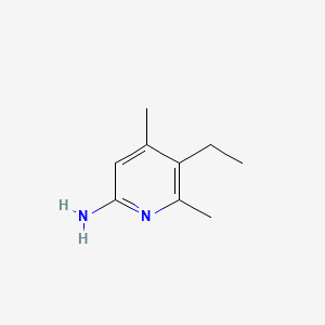 molecular formula C9H14N2 B13836802 2-Pyridinamine, 5-ethyl-4,6-dimethyl- 