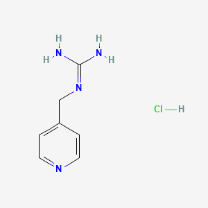 molecular formula C7H11ClN4 B1383682 N-[(pyridin-4-yl)methyl]guanidine hydrochloride CAS No. 2060008-97-9